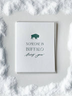 Someone in Buffalo Loves You Letterpress Greeting Card
