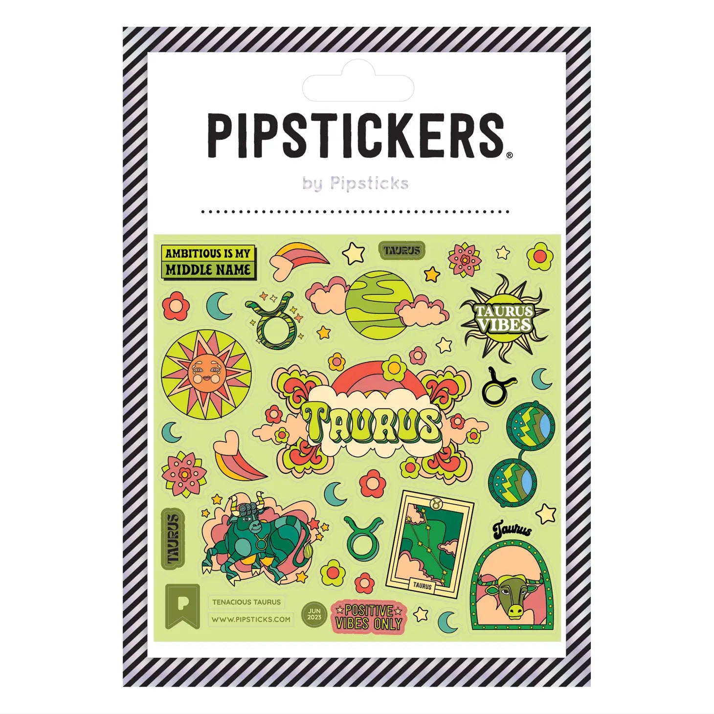 Tenacious Taurus Glow-in-the-Dark Stickers