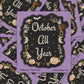 October All Year Sticker