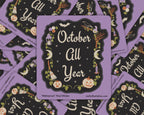 October All Year Sticker