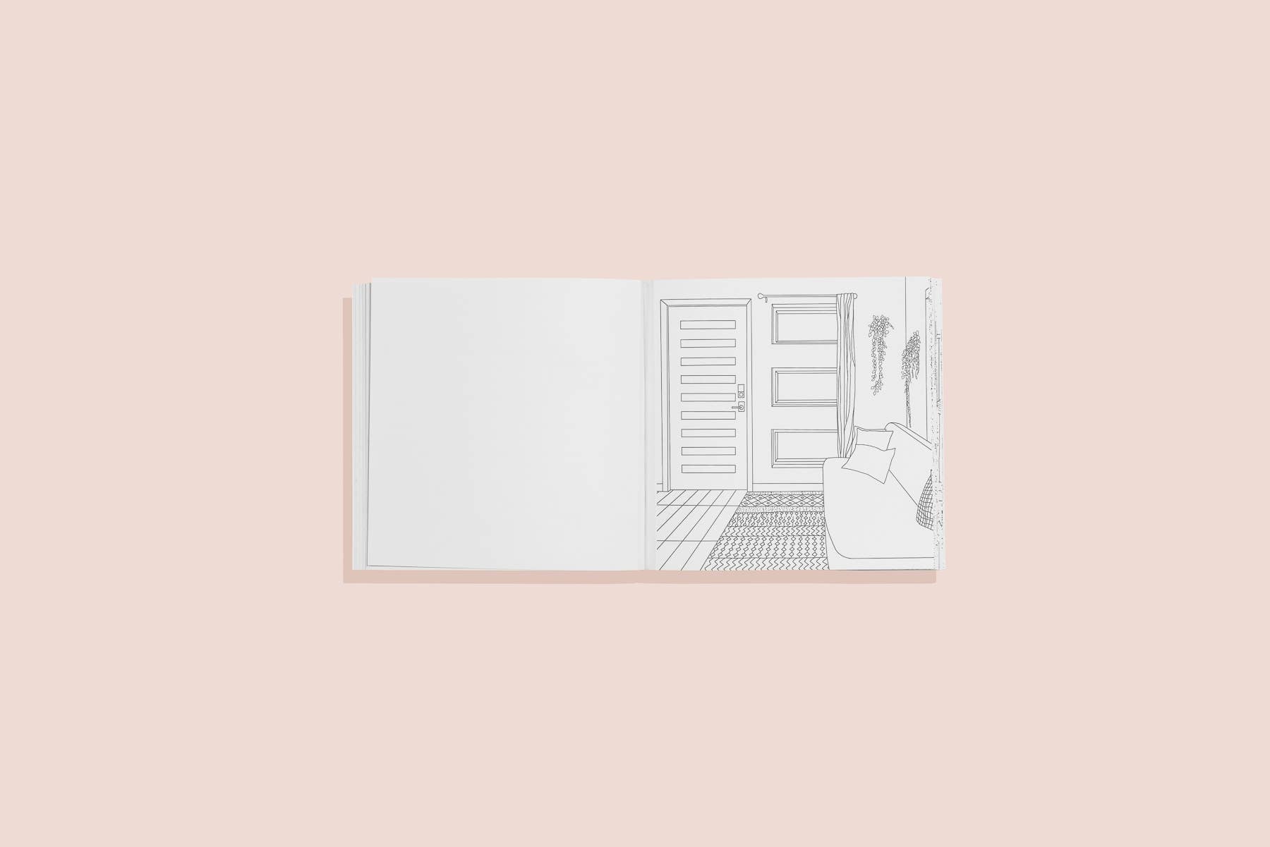 Coolest Homes Ever: A Travel Size Adult Coloring Book