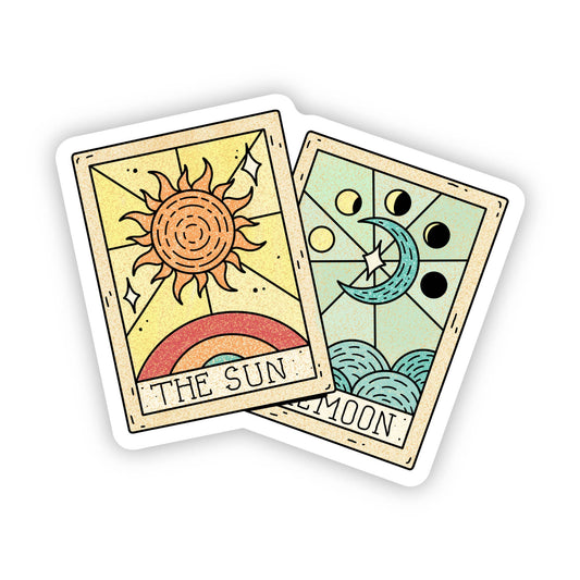 The Sun & The Moon Tarot Card Sticker