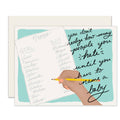 Baby Name List | Funny Baby Shower Card | New Baby Card