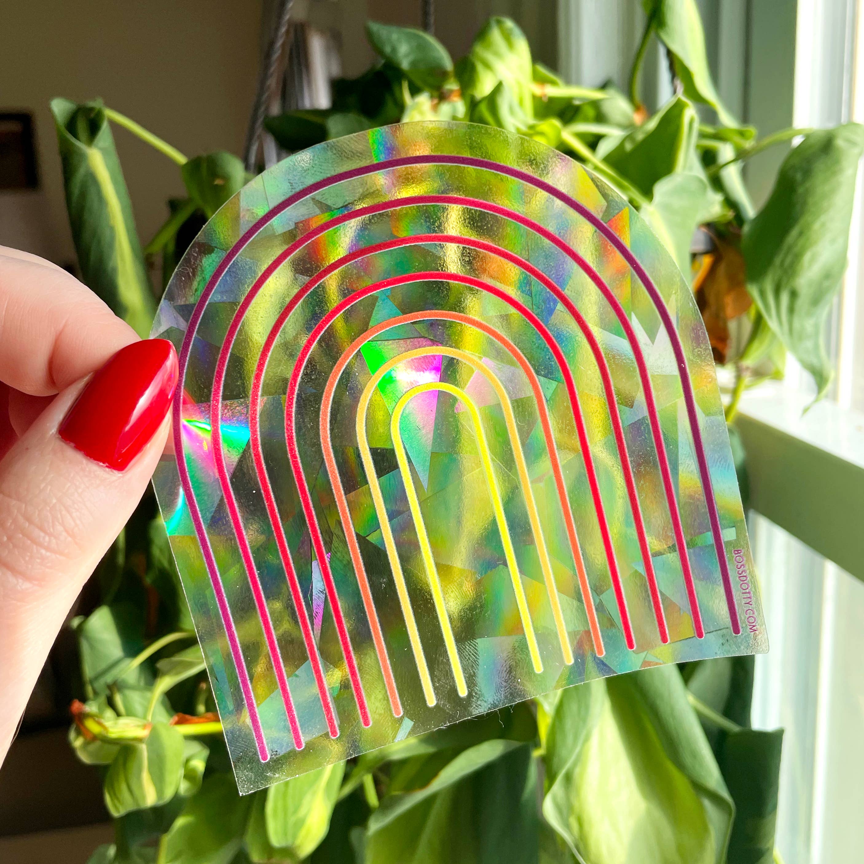 Retro Rainbow Suncatcher Sticker