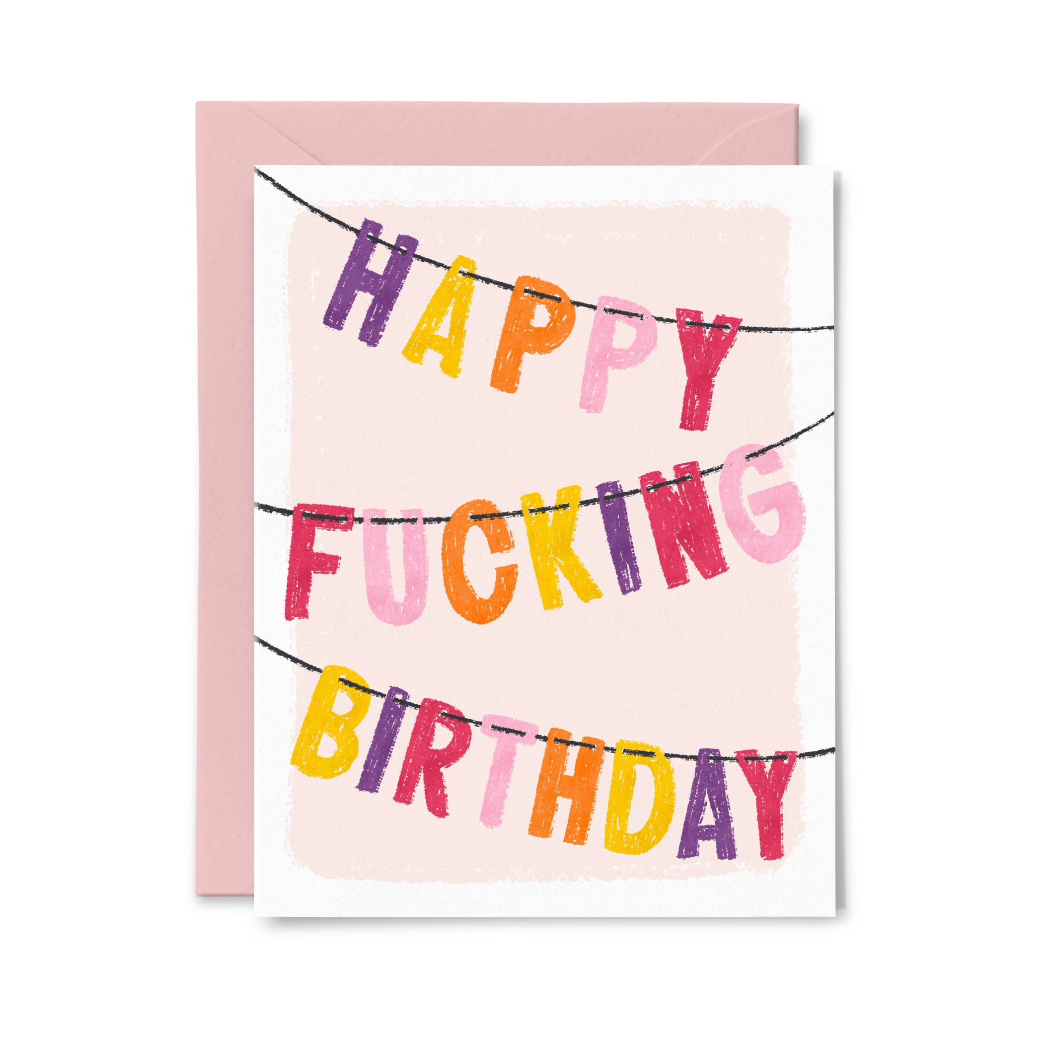 Happy Fucking Birthday Banner Card