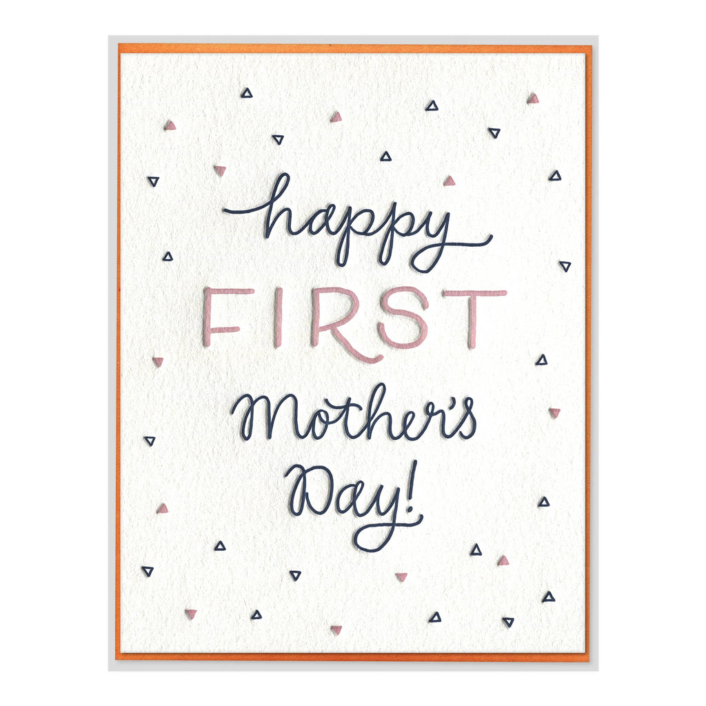 First Mother's Day Letterpress Card for New Moms