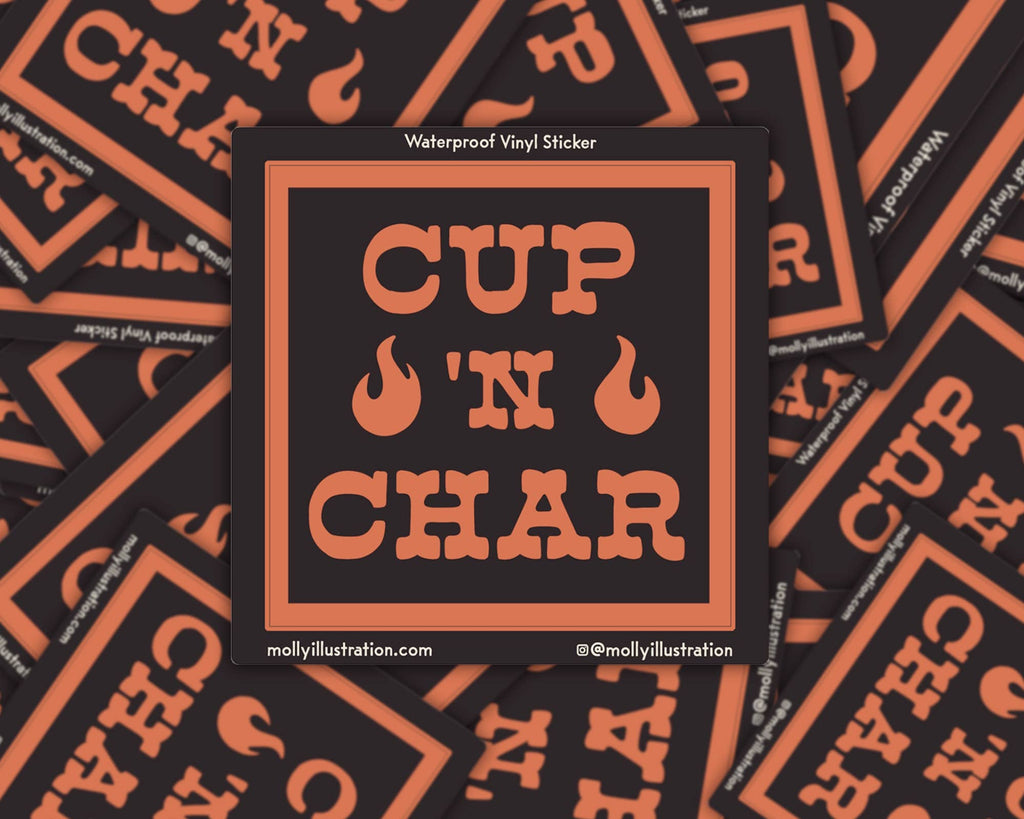 Cup N Char Sticker