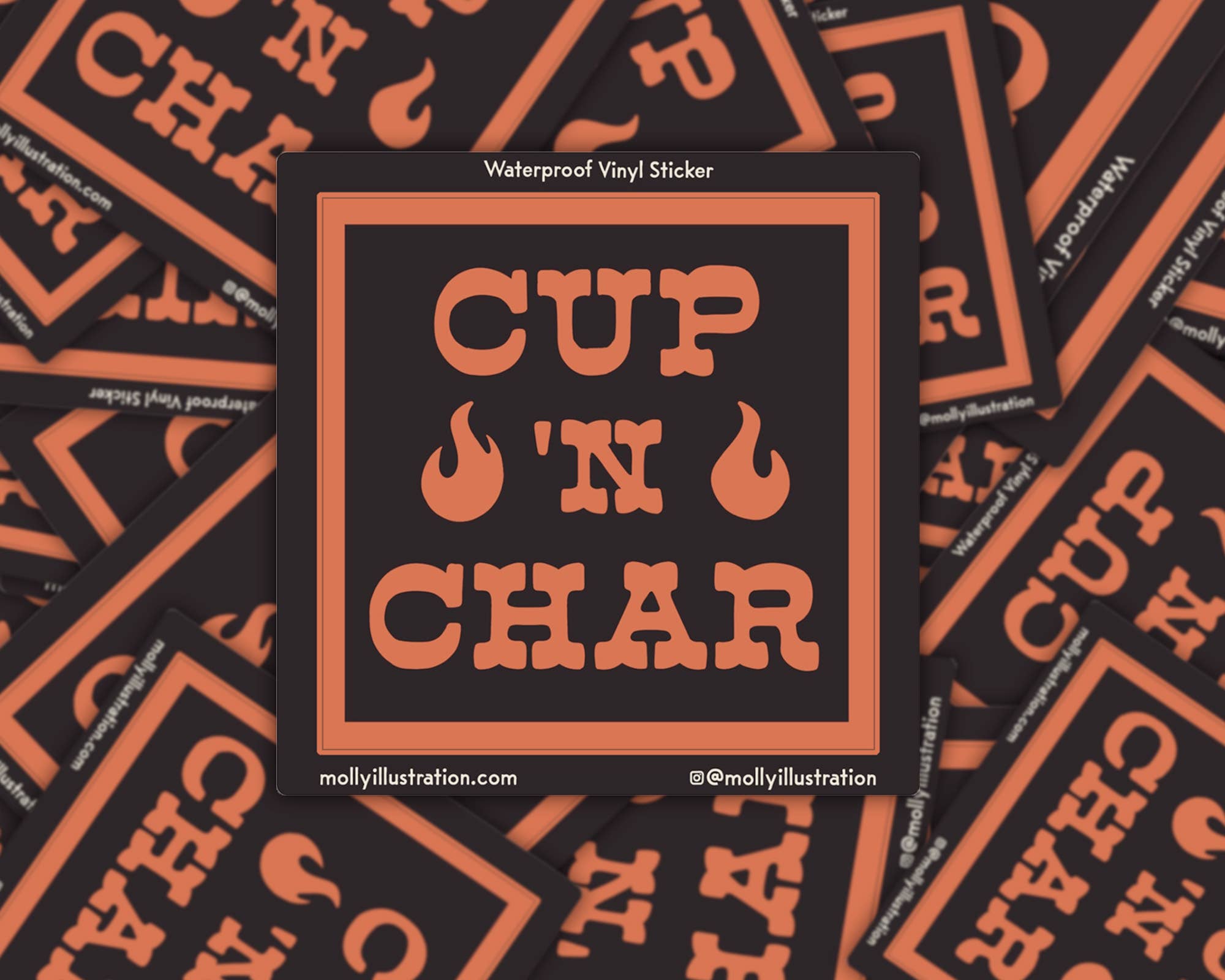 Cup N Char Sticker