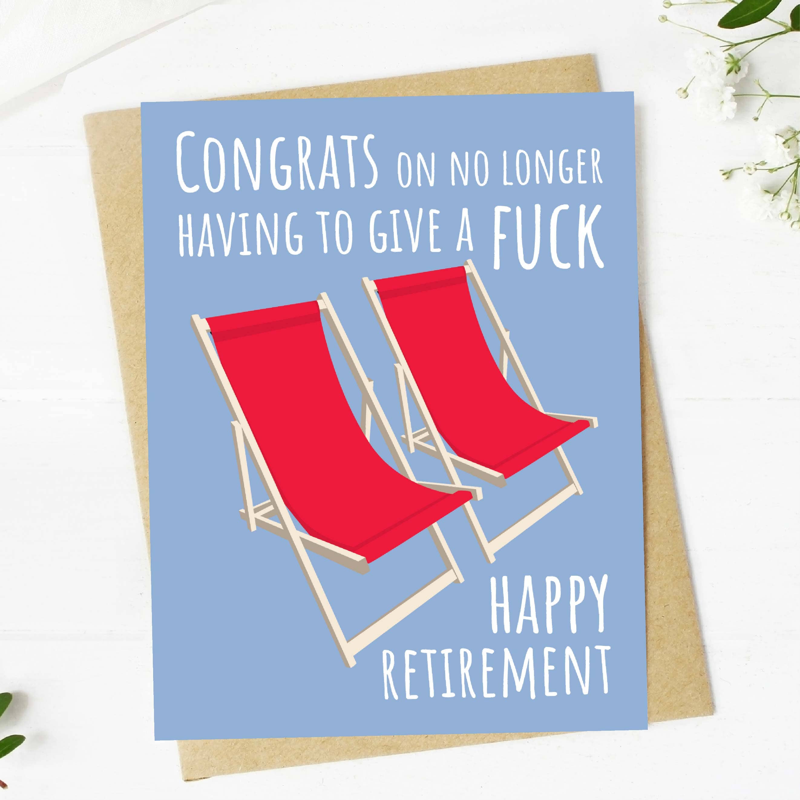 No Longer Give A F*ck Retirement Card