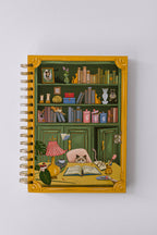 Cat Library Spiral Notebook