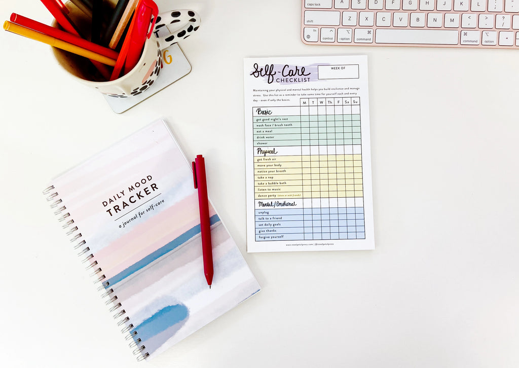 Self Care Checklist Notepad