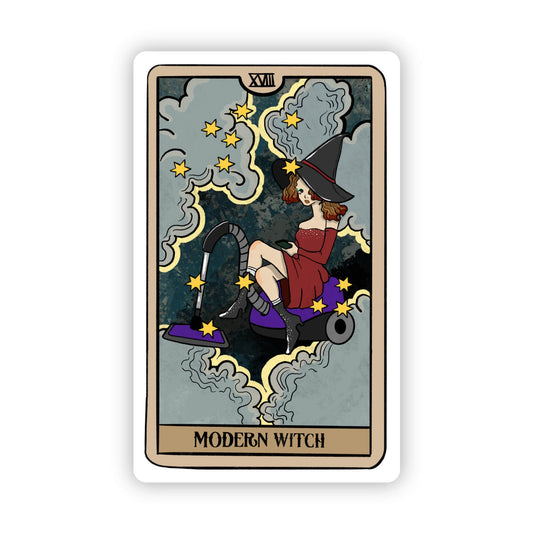 Modern Witch Tarot Card Sticker