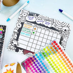 Outta This World Color-In Sticker Reward Chart