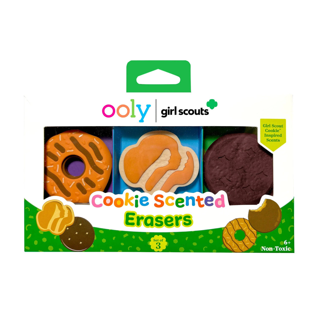 OOLY x Girl Scouts: Cookie Scented Erasers (Set of 3)