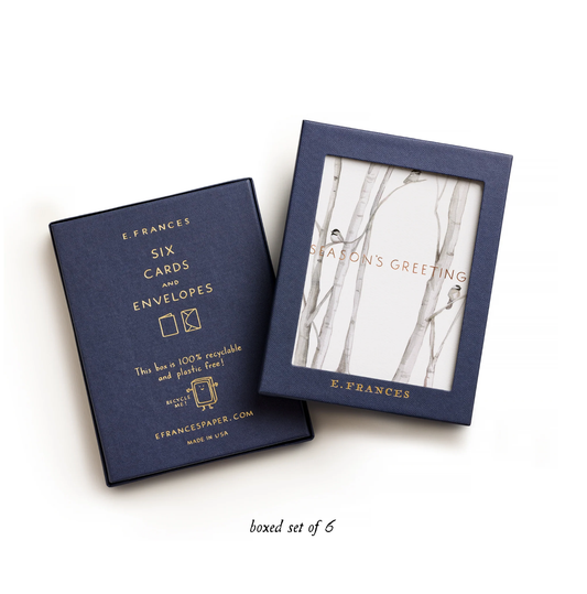 Snowy Birches Christmas Card (Boxed Set of 6)