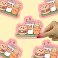 Meow Burger Sticker