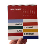 2027 Postcard Calendar - Monthly Desk Calendar With Easel
