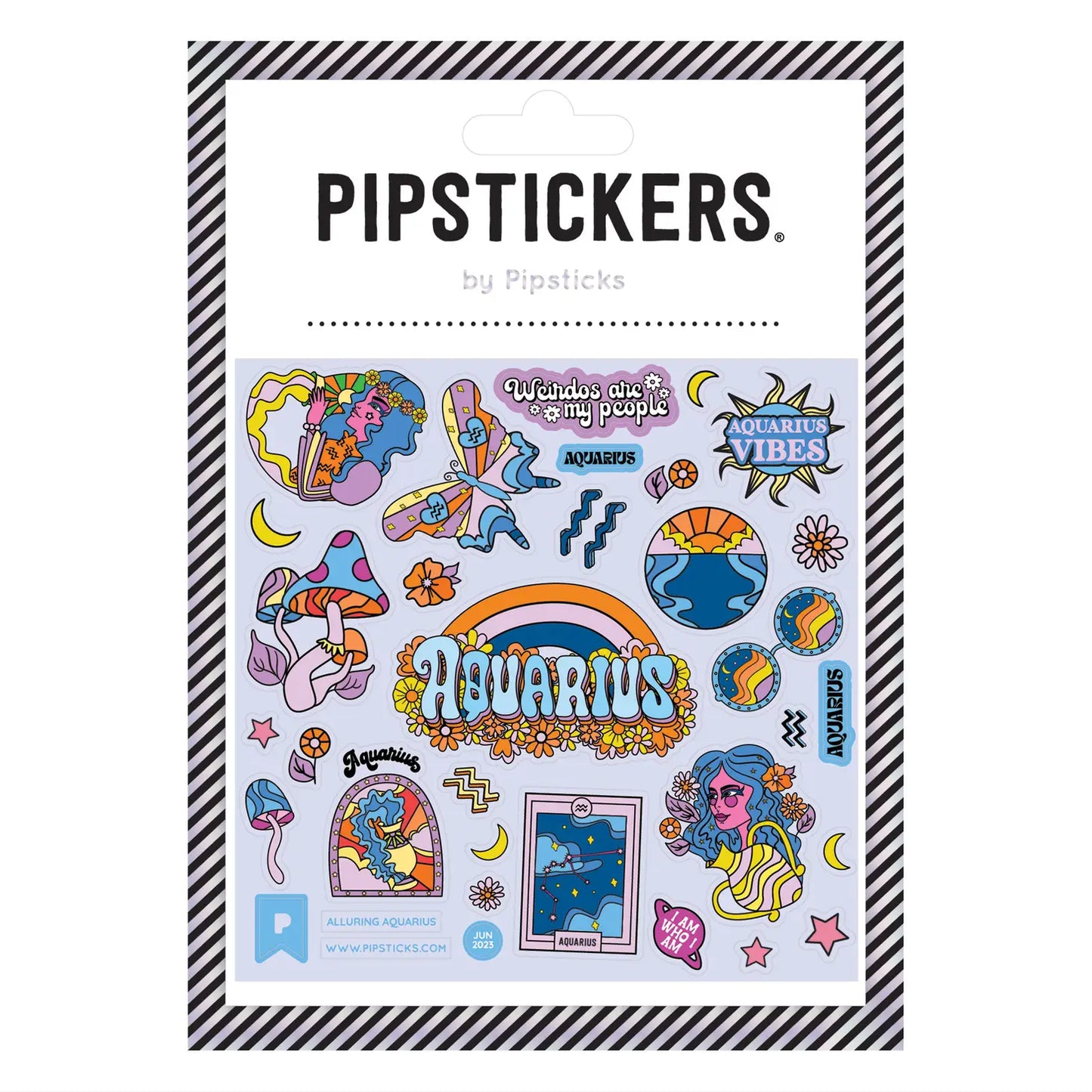 Alluring Aquarius Glow-in-The-Dark Stickers