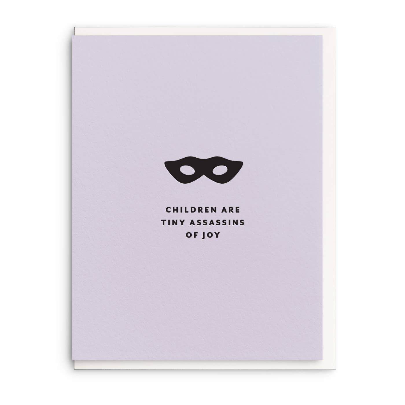 Tiny Assasins Letterpress Baby Card