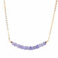 Iolite Smile Necklace- .925 Sterling Silver