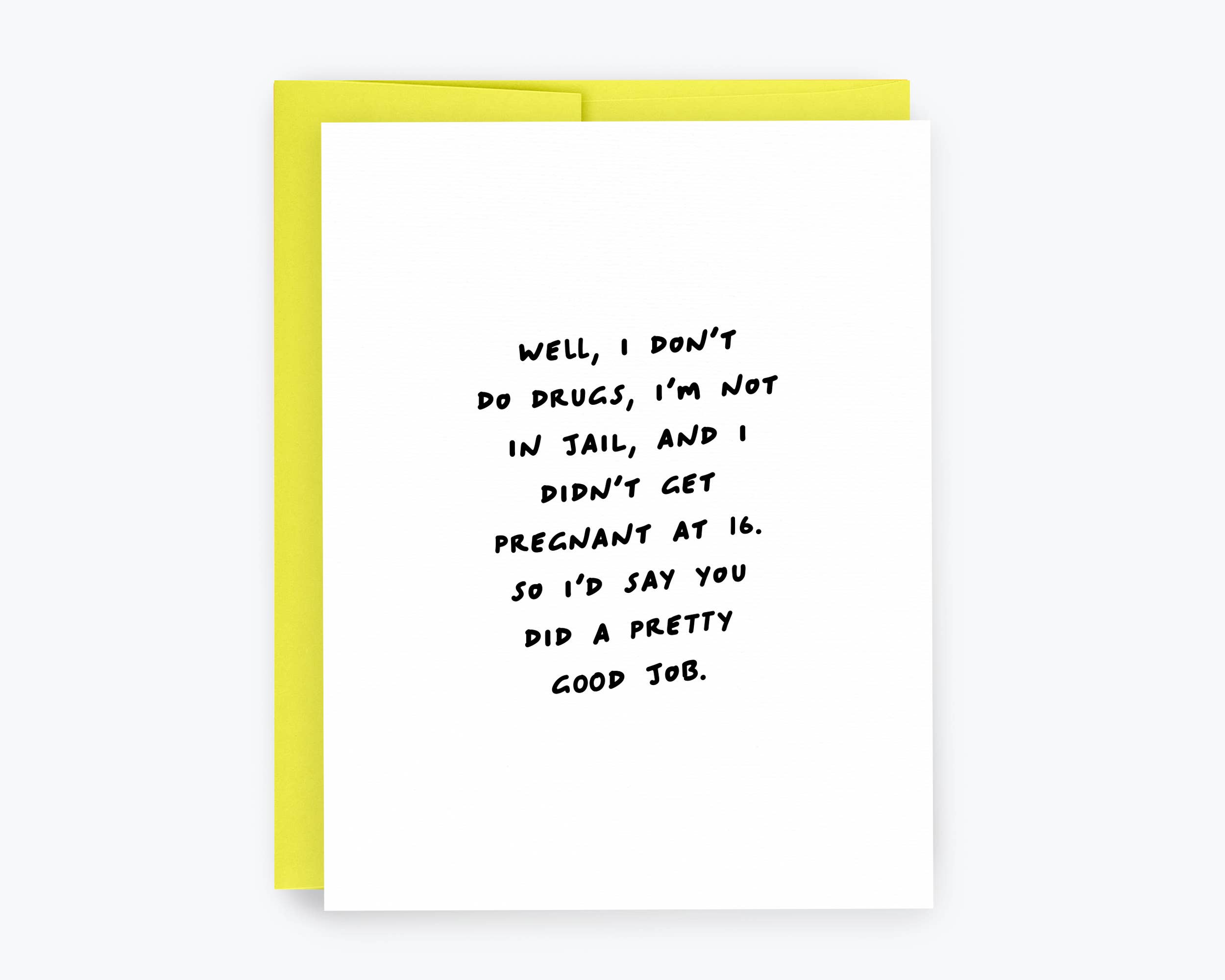 Pretty Good Job Card