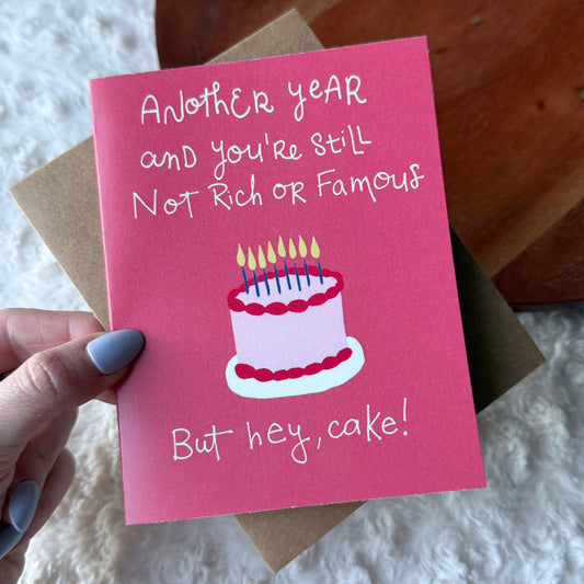 Still Not Rich or Famous Card