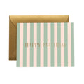 Cabana Stripe Birthday Card