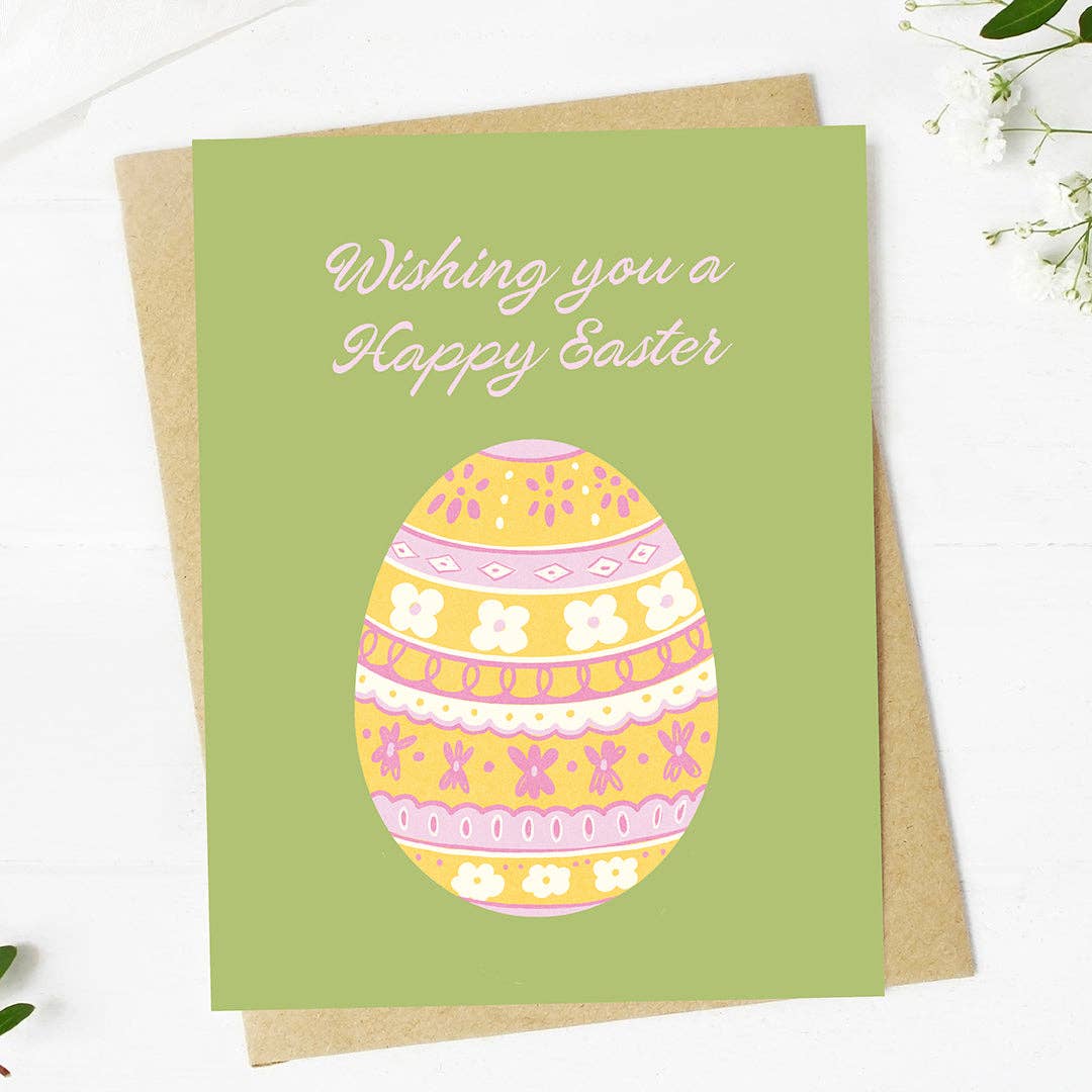 Wishing you a Happy Easter Decorative Egg Card