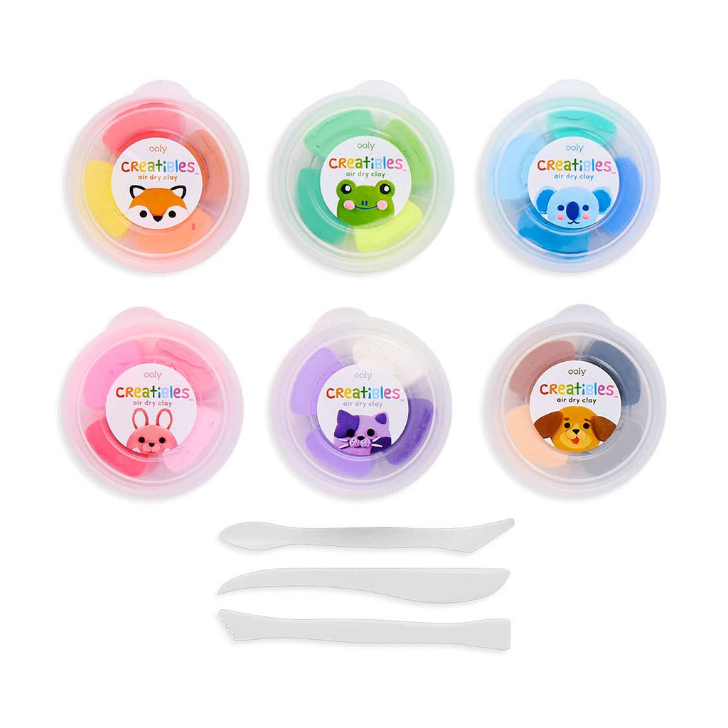 Creatibles Air-Dry Clays Kit- Set of 24 Colors