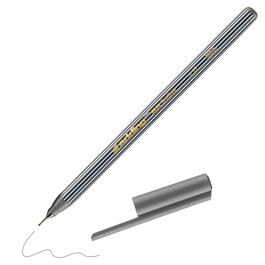 Edding 55 Fineliner- #12 Grey