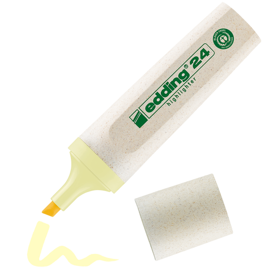 edding 24 EcoLine highlighter- Pastel Yellow