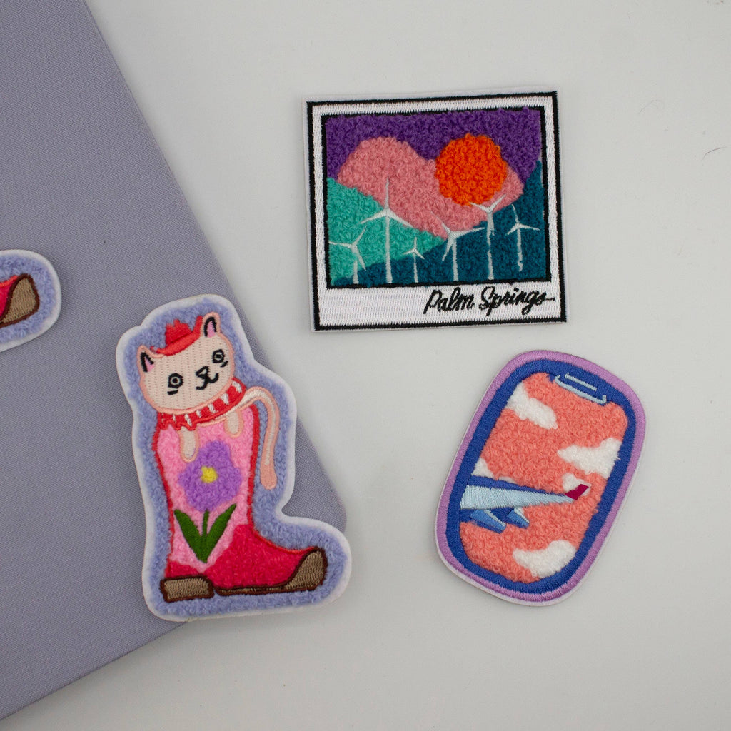 Cowboy Cat - Chenille Woven Sticker Patch