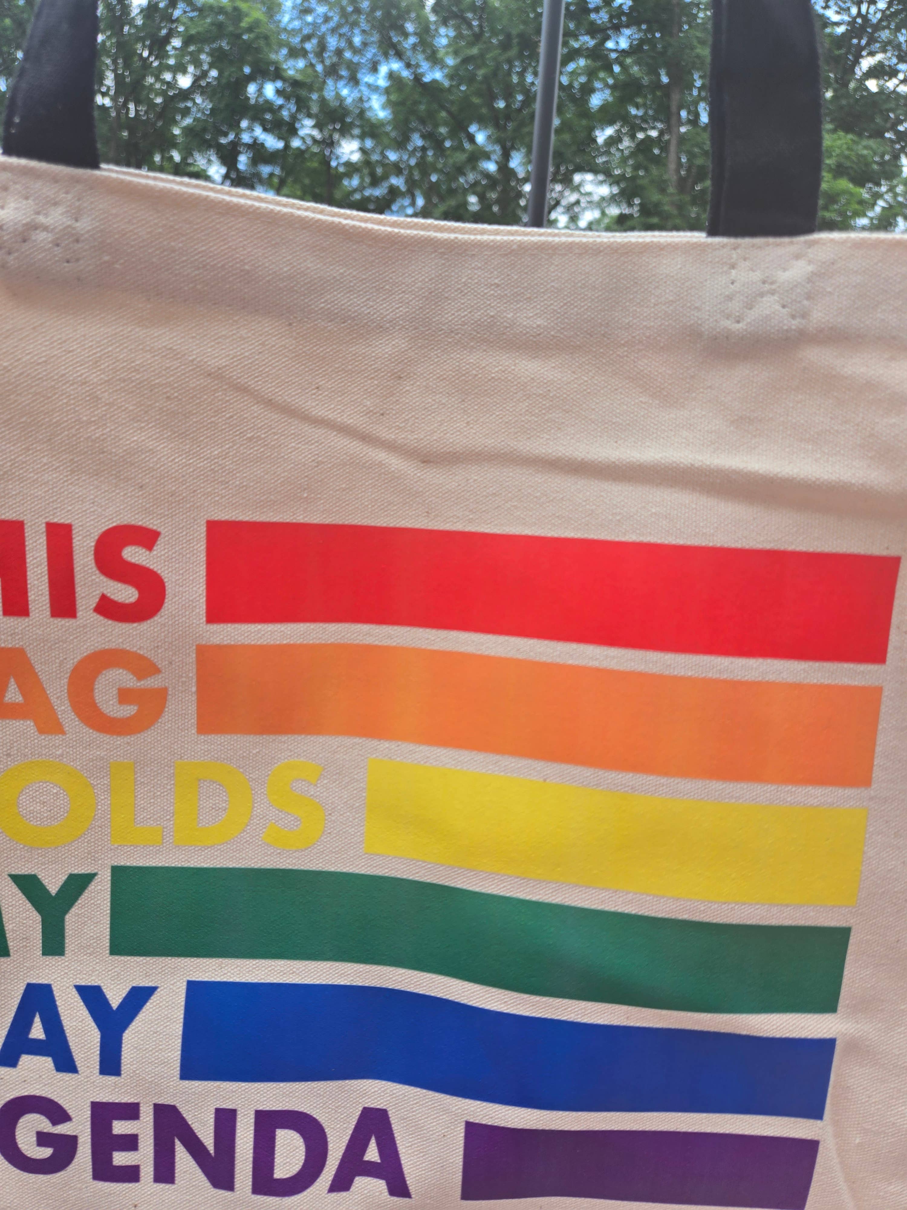 Tote: This Bag Holds My Gay Agenda *B-Grade*