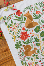 Christmas Forest Tea Towel
