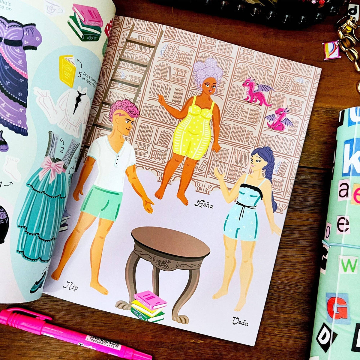 Warrior Princesses Dress-Me-Up In Stickers Book