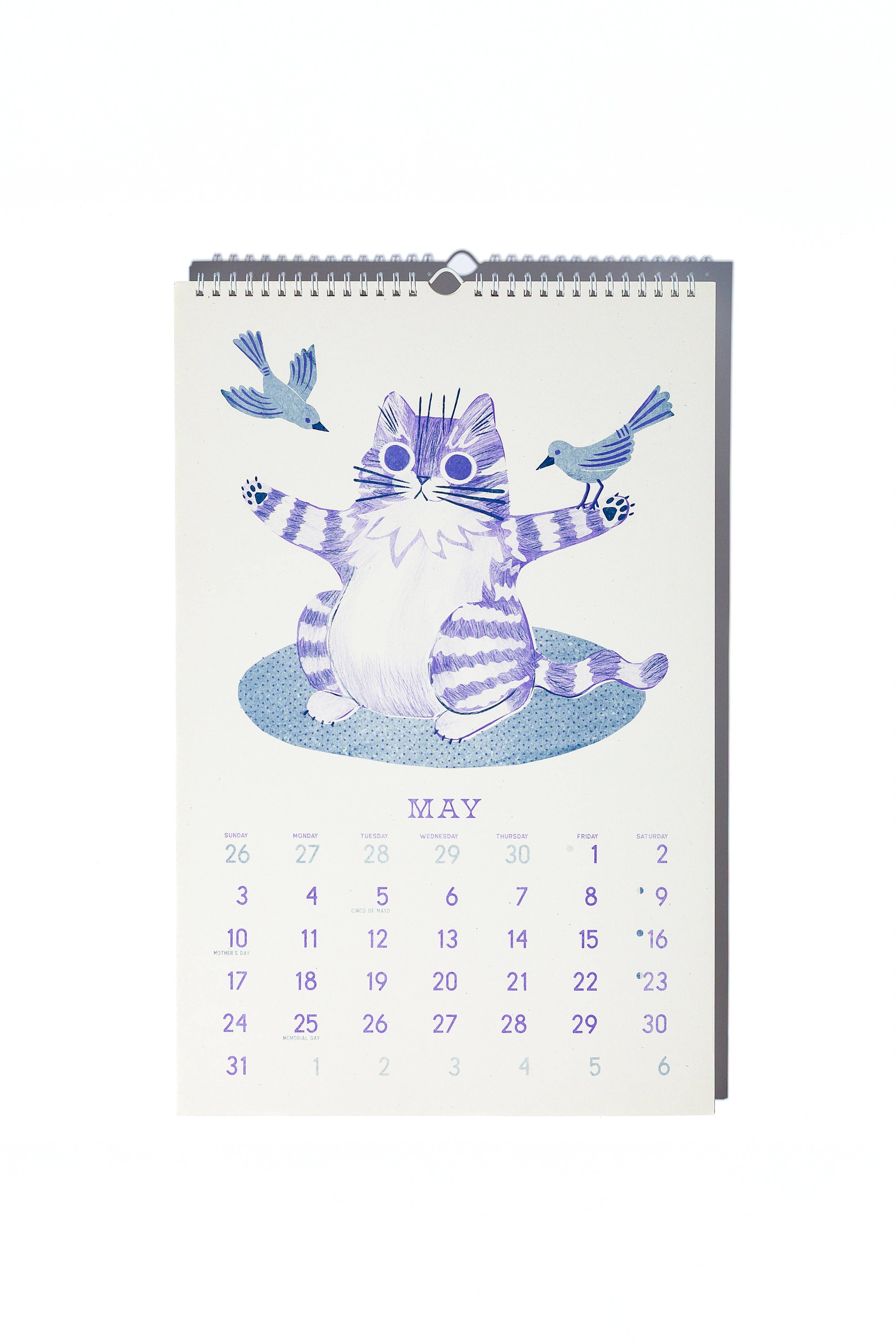 2026 Risograph Wall Calendar - Butterfly Days