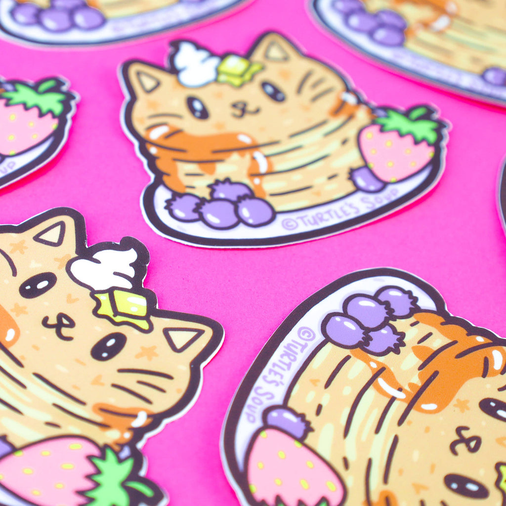 Pancake Kitty Breakfast Sticker