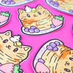 Pancake Kitty Breakfast Sticker