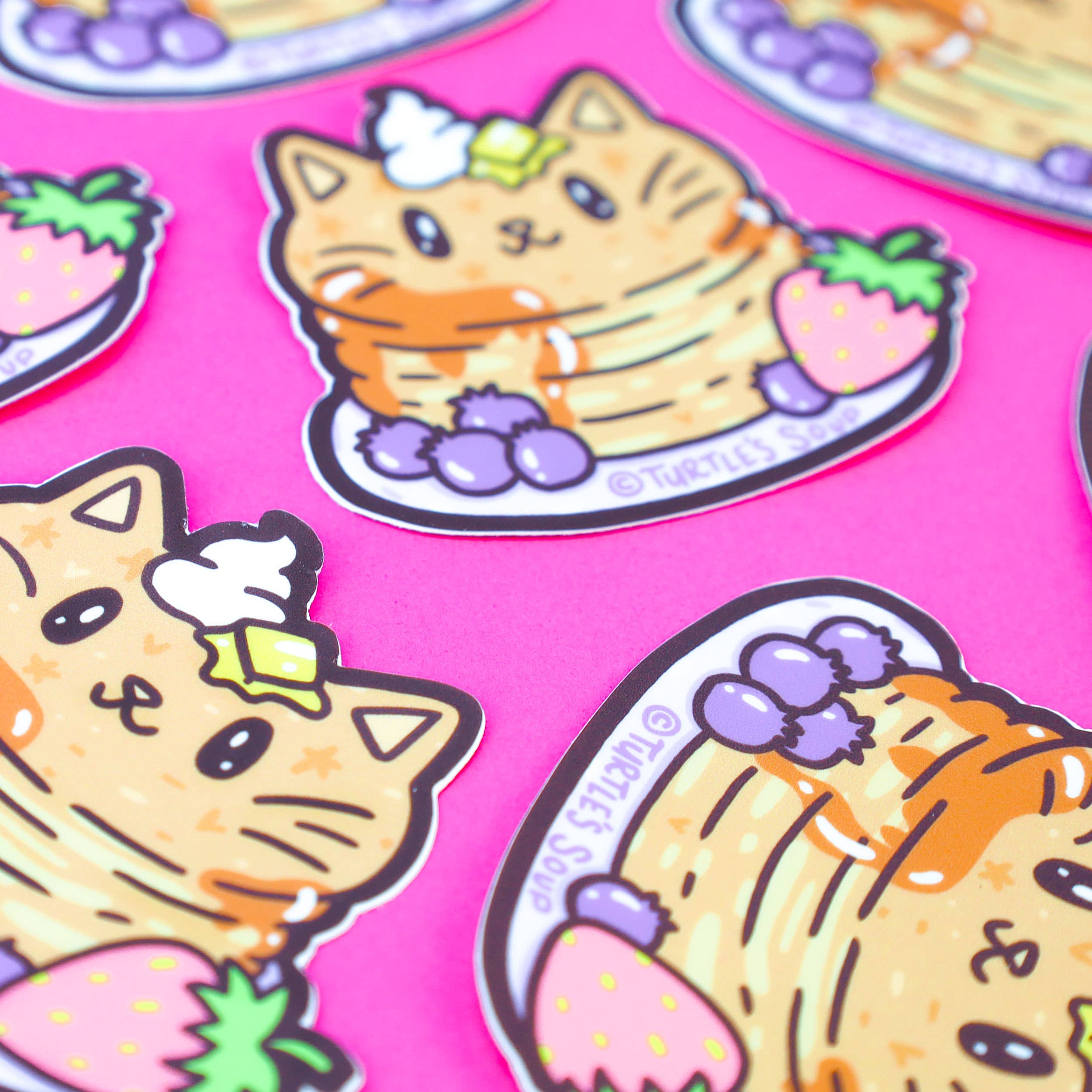 Pancake Kitty Breakfast Sticker