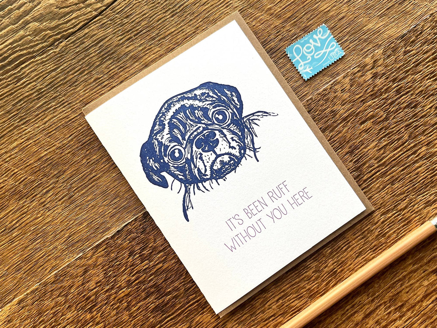 Ruff Without You Card