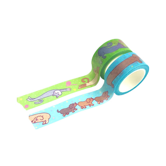 Long Pets Washi Tape Set