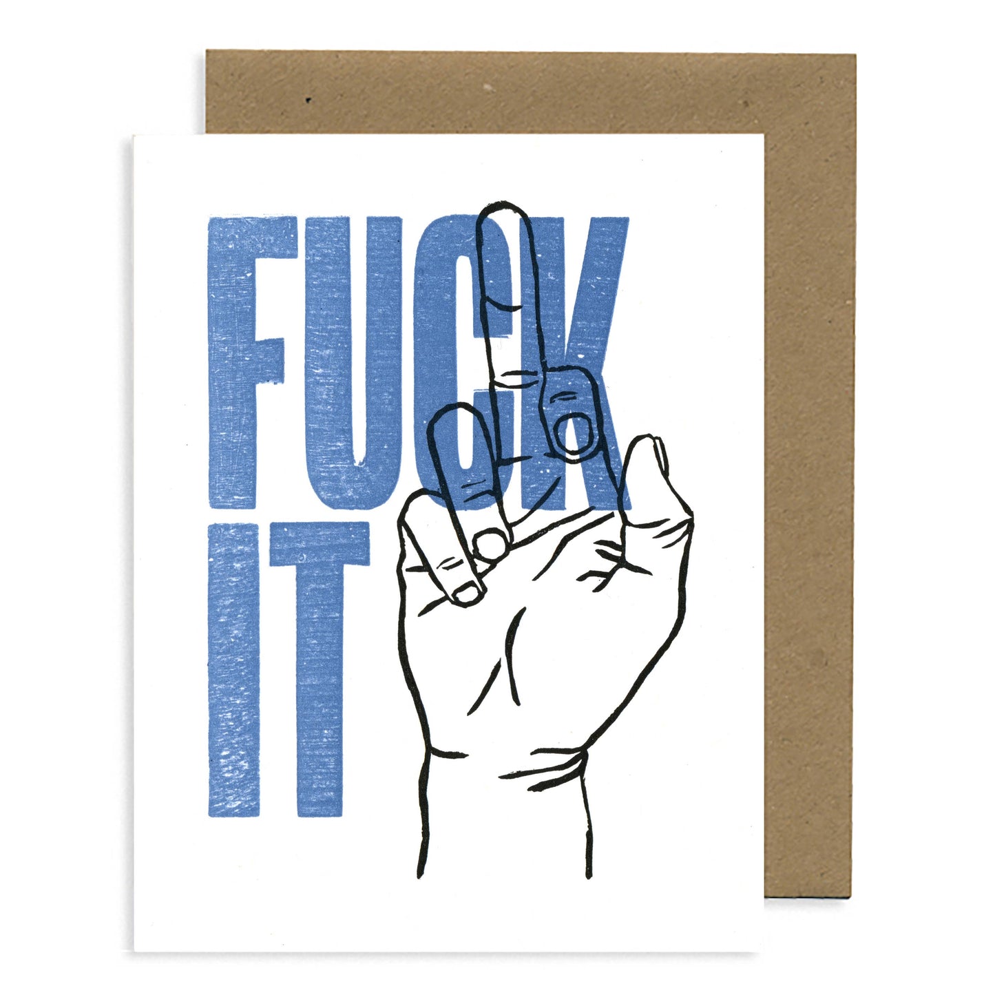 Fuck It Letterpress Card