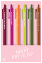 No Worries Jotter Pens - Set of 6