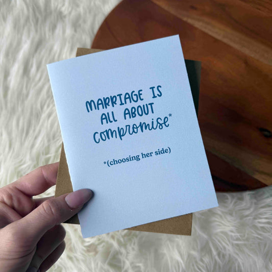 Compromise* Wedding Card