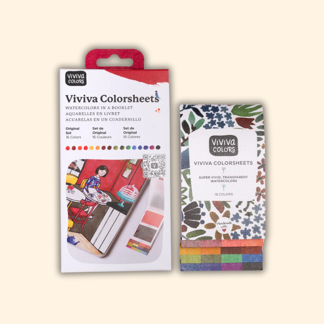 Original Colorsheets - 16 Watercolors | Handmade | Portable