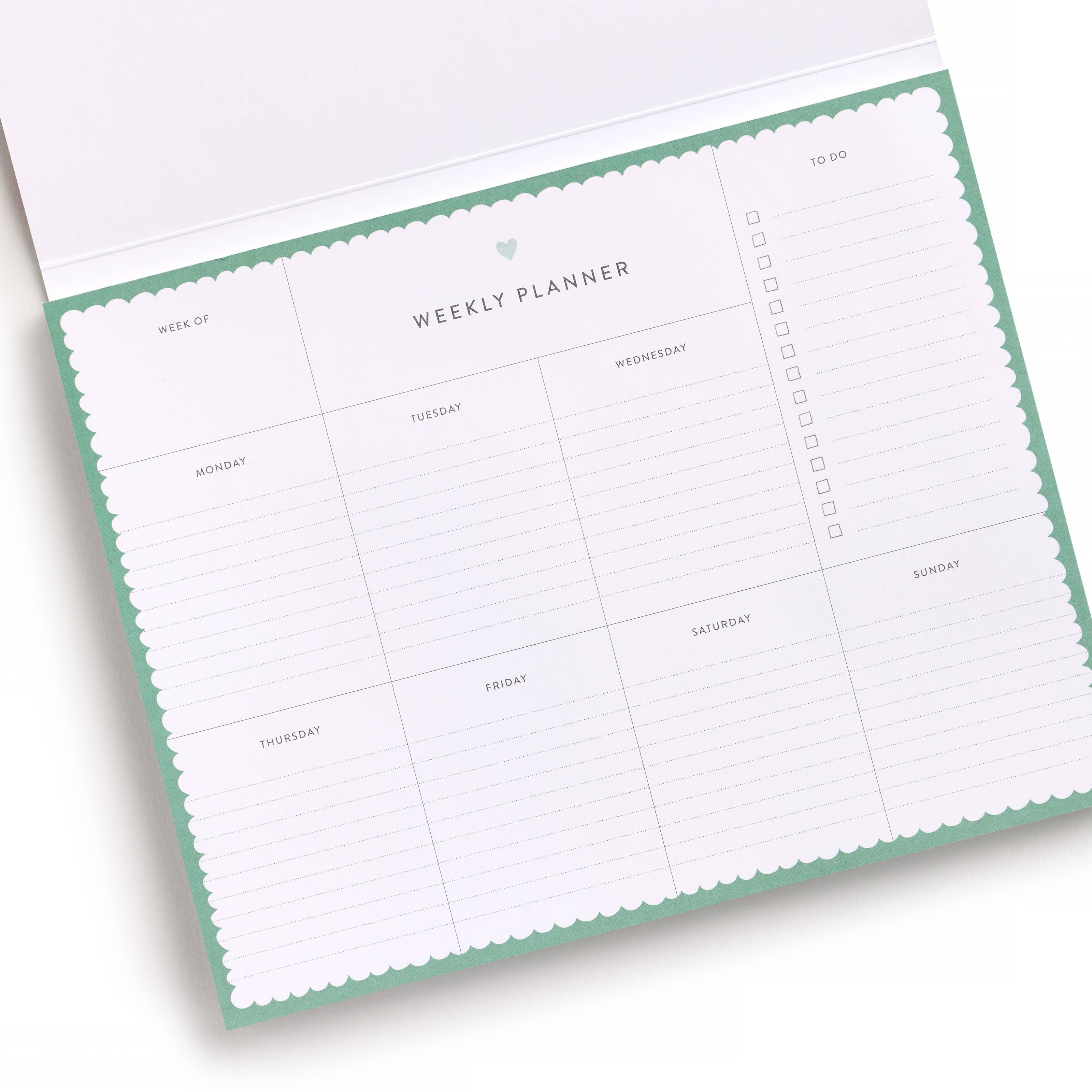Happy Plaid Covered Weekly Planner