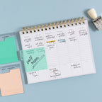 Tabbed Transparent Sticky Notes - Aqua
