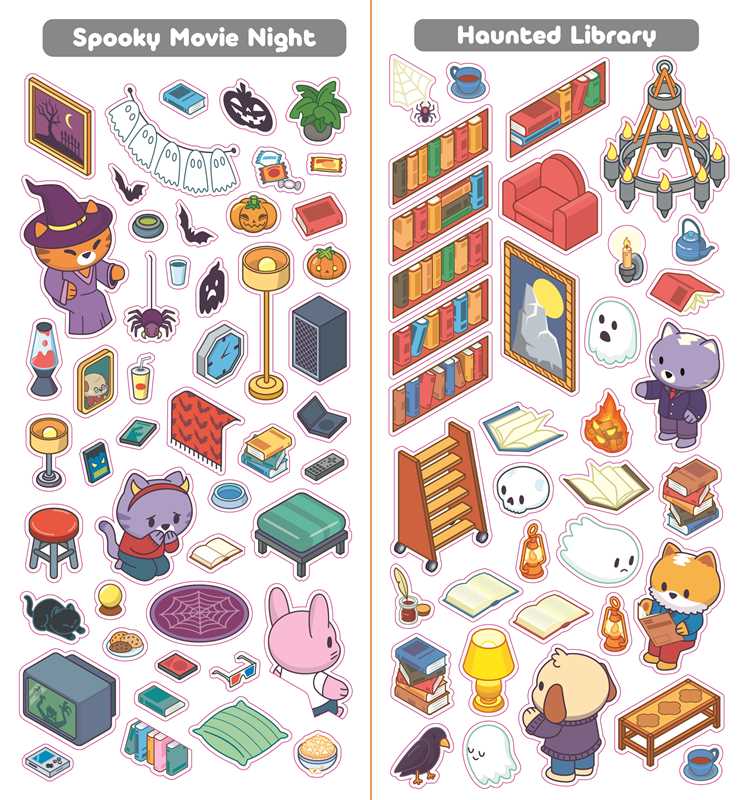 Sticker Therapy: Cozy Creepy Creations