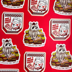 Self Care Raccoon Sticker