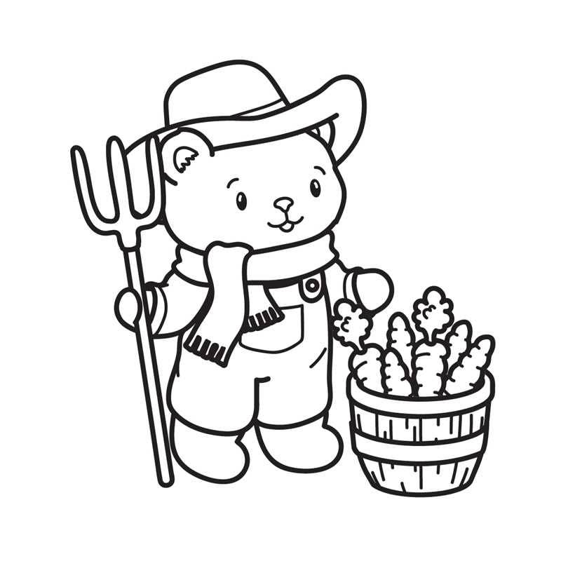 Fall Harvest Mini Coloring Book